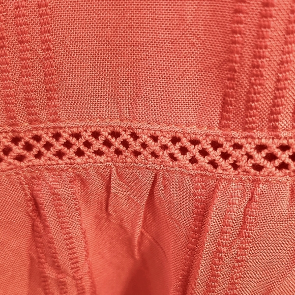 Fever Coral Peasant Blouse - Picture 10 of 13